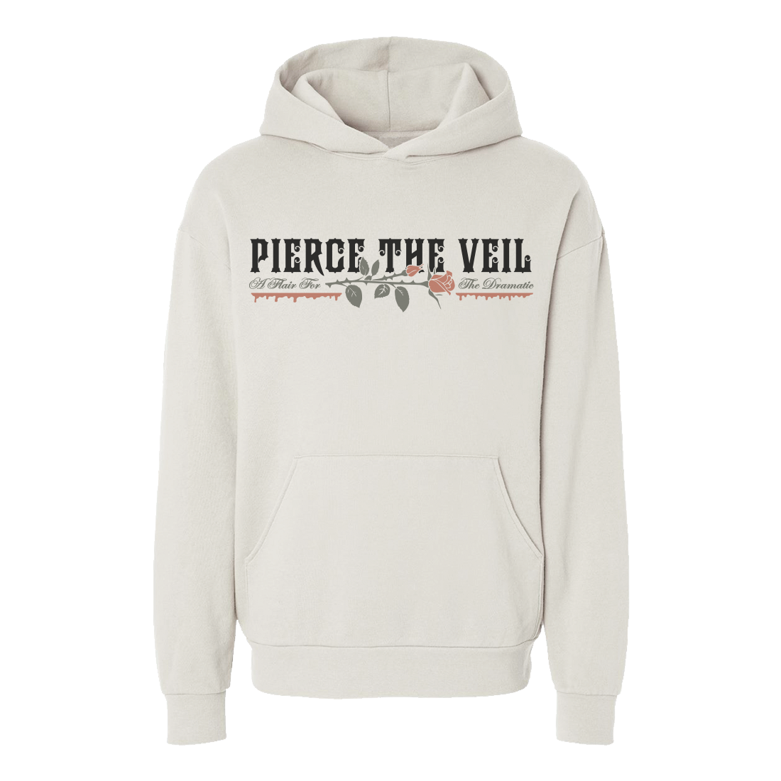 Pierce The Veil - A Flair for the Dramatic Rose Hoodie Ivory